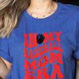 In My Baseball Mom Era Red Women's Heather T-Shirt Heather True Royal In My Baseball Mom Era Red Women's Heather T-Shirt Heather True Royal