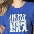 In My Baseball Mom Era Retro Groovy Baseball Raglan Baseball Tee Women's Heather T-Shirt Heather True Royal In My Baseball Mom Era Retro Groovy Baseball Raglan Baseball Tee Women's Heather T-Shirt Heather True Royal