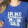 In My Baseball Mom Era Retro Groovy Women's Heather T-Shirt Heather True Royal In My Baseball Mom Era Retro Groovy Women's Heather T-Shirt Heather True Royal