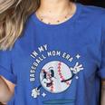 In My Baseball Mom Era Retro Baseball Mom Home Runs Women's Heather T-Shirt Heather True Royal