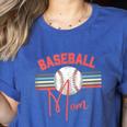 BASEBALL MOM Fun RETRO LOOK Women's Heather T-Shirt Heather True Royal