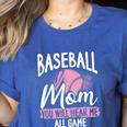 Baseball Mom Baseball Gloves Bat Baseball Player Women's Heather T-Shirt Heather True Royal Baseball Mom Baseball Gloves Bat Baseball Player Women's Heather T-Shirt Heather True Royal