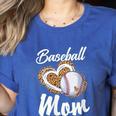 Baseball Mom Grandma Leopard Baseball Lover Fan Women's Heather T-Shirt Heather True Royal Baseball Mom Grandma Leopard Baseball Lover Fan Women's Heather T-Shirt Heather True Royal