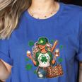 Baseball Mom Green Shamrock St Patrick Day Women Women's Heather T-Shirt Heather True Royal Baseball Mom Green Shamrock St Patrick Day Women Women's Heather T-Shirt Heather True Royal