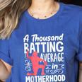 Baseball Mom Heart Ball Graphic Mother's Day Women's Heather T-Shirt Heather True Royal
