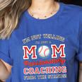 Baseball Mom I'm Not Yelling Support Cheerleading Women's Heather T-Shirt Heather True Royal
