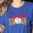 Baseball Mom Leopard Print Cute Mother's Day Sport Lover Women's Heather T-Shirt Heather True Royal Baseball Mom Leopard Print Cute Mother's Day Sport Lover Women's Heather T-Shirt Heather True Royal