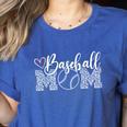 Baseball Mom Leopard Game Day Women's Heather T-Shirt Heather True Royal Baseball Mom Leopard Game Day Women's Heather T-Shirt Heather True Royal