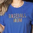 Baseball Mom Leopard Print Baseball Mother's Day Women's Heather T-Shirt Heather True Royal Baseball Mom Leopard Print Baseball Mother's Day Women's Heather T-Shirt Heather True Royal