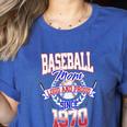 Baseball Mom Loud & Proud Since 1970 Premium Women's Heather T-Shirt Heather True Royal