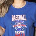 Baseball Mom Loud & Proud Since 1971 Raglan Baseball Tee Women's Heather T-Shirt Heather True Royal