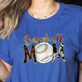 Baseball Mom Mama Mother Women's Heather T-Shirt Heather True Royal Baseball Mom Mama Mother Women's Heather T-Shirt Heather True Royal