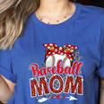 Baseball Mom Mama Mother's Day Leopard Sport Mom Mama Women's Heather T-Shirt Heather True Royal Baseball Mom Mama Mother's Day Leopard Sport Mom Mama Women's Heather T-Shirt Heather True Royal
