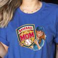 Baseball Mom Mama Mother's In My Baseball Mom Era Women's Heather T-Shirt Heather True Royal
