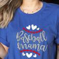 Baseball Mom Mama Women's Heather T-Shirt Heather True Royal Baseball Mom Mama Women's Heather T-Shirt Heather True Royal