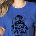 Baseball Mom May Get Loud Messy Bun Mother's Day Women's Heather T-Shirt Heather True Royal Baseball Mom May Get Loud Messy Bun Mother's Day Women's Heather T-Shirt Heather True Royal