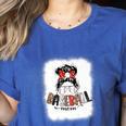 Baseball Mom Messy Bun Mommy Baseball Player Premium Women's Heather T-Shirt Heather True Royal Baseball Mom Messy Bun Mommy Baseball Player Premium Women's Heather T-Shirt Heather True Royal