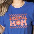 Baseball Mom Baseball Player Mama Women Groovy Women's Heather T-Shirt Heather True Royal Baseball Mom Baseball Player Mama Women Groovy Women's Heather T-Shirt Heather True Royal