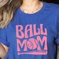 Baseball Mom Pride Heart And Bat Love Game Day Women's Heather T-Shirt Heather True Royal Baseball Mom Pride Heart And Bat Love Game Day Women's Heather T-Shirt Heather True Royal