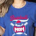 Baseball Mom Raglan Baseball Tee Women's Heather T-Shirt Heather True Royal