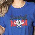 Baseball Mom Retro Distressed Baseball Family Matching Women's Heather T-Shirt Heather True Royal