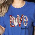 Baseball Mom Shirt Heart Love Baseball Omilife Women's Heather T-Shirt Heather True Royal Baseball Mom Shirt Heart Love Baseball Omilife Women's Heather T-Shirt Heather True Royal