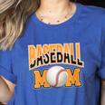 Baseball Mom Sports Orange Women's Heather T-Shirt Heather True Royal Baseball Mom Sports Orange Women's Heather T-Shirt Heather True Royal