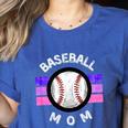 Baseball Mom Sports Mom Proud Baseball Mom Premium Women's Heather T-Shirt Heather True Royal