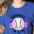 Baseball Mom Sports Mom Proud Baseball Mom Women's Heather T-Shirt Heather True Royal
