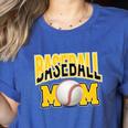 Baseball Mom Sports Mom Yellow Women's Heather T-Shirt Heather True Royal Baseball Mom Sports Mom Yellow Women's Heather T-Shirt Heather True Royal