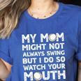 Baseball Mom Swing Watch Mouth Baseball Boy Premium Women's Heather T-Shirt Heather True Royal