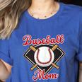 Baseball Mom T-Ball Mom Little League Mom Apparel Women's Heather T-Shirt Heather True Royal