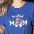 Baseball Mom Tee Baseball Mom Women's Heather T-Shirt Heather True Royal