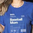 Baseball Mom Graphic Tees For Women Women's Heather T-Shirt Heather True Royal