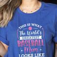 Baseball Mom -This Is What Basketball Mom Looks Like Women's Heather T-Shirt Heather True Royal Baseball Mom -This Is What Basketball Mom Looks Like Women's Heather T-Shirt Heather True Royal