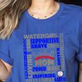 Baseball Mom Traits For Great Mothers Grey And Blue Women's Heather T-Shirt Heather True Royal