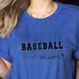 Baseball Mom Vintage Sporty Humor Women's Heather T-Shirt Heather True Royal Baseball Mom Vintage Sporty Humor Women's Heather T-Shirt Heather True Royal
