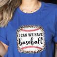 I Can We Have Baseball Mom Women Women's Heather T-Shirt Heather True Royal I Can We Have Baseball Mom Women Women's Heather T-Shirt Heather True Royal