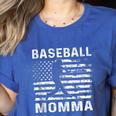 Baseball Momma Mom USA Flag 4th Of July Women's Heather T-Shirt Heather True Royal Baseball Momma Mom USA Flag 4th Of July Women's Heather T-Shirt Heather True Royal