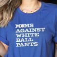 Baseball Moms Against Ball Pants Women's Heather T-Shirt Heather True Royal