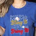Baseball Moms Bling It & Their Sons Bring It For Women Women's Heather T-Shirt Heather True Royal Baseball Moms Bling It & Their Sons Bring It For Women Women's Heather T-Shirt Heather True Royal