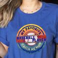 Baseball Moms My Favorite Baseball Player Call Me Moms Women's Heather T-Shirt Heather True Royal Baseball Moms My Favorite Baseball Player Call Me Moms Women's Heather T-Shirt Heather True Royal