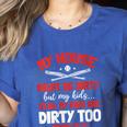 Baseball Moms My Kids Are Dirty Too Women's Heather T-Shirt Heather True Royal Baseball Moms My Kids Are Dirty Too Women's Heather T-Shirt Heather True Royal
