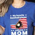 My Baseball Player Calls Me Mom Baseball Mom Women's Heather T-Shirt Heather True Royal My Baseball Player Calls Me Mom Baseball Mom Women's Heather T-Shirt Heather True Royal