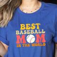 Best Baseball Mom In The World Baseball Women's Heather T-Shirt Heather True Royal Best Baseball Mom In The World Baseball Women's Heather T-Shirt Heather True Royal