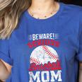 Beware Serious Baseball Mom Game Cheerleading Family Women's Heather T-Shirt Heather True Royal Beware Serious Baseball Mom Game Cheerleading Family Women's Heather T-Shirt Heather True Royal