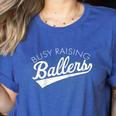 Busy Raising Ballers Baseball Mom & Parent Sports Raglan Baseball Tee Women's Heather T-Shirt Heather True Royal Busy Raising Ballers Baseball Mom & Parent Sports Raglan Baseball Tee Women's Heather T-Shirt Heather True Royal