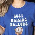 Busy Raising Ballers Baseball Mom Groovy Mother Day Women's Heather T-Shirt Heather True Royal Busy Raising Ballers Baseball Mom Groovy Mother Day Women's Heather T-Shirt Heather True Royal