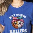 Busy Raising Ballers Basketball Baseball Mom For Women Women's Heather T-Shirt Heather True Royal Busy Raising Ballers Basketball Baseball Mom For Women Women's Heather T-Shirt Heather True Royal