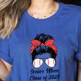 Class Of 2025 Baseball Mom Senior Graduation Graduate Women Women's Heather T-Shirt Heather True Royal